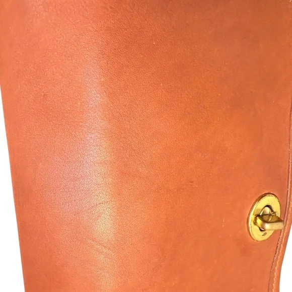Coach English tan leather pocket purse 9755 - Picture 8 of 15